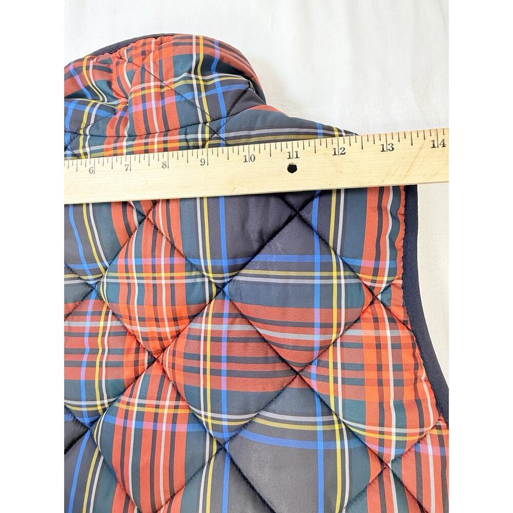 J. Crew Zip Up Stewart Plaid Excursion Puffer Vest - Picture 9 of 11